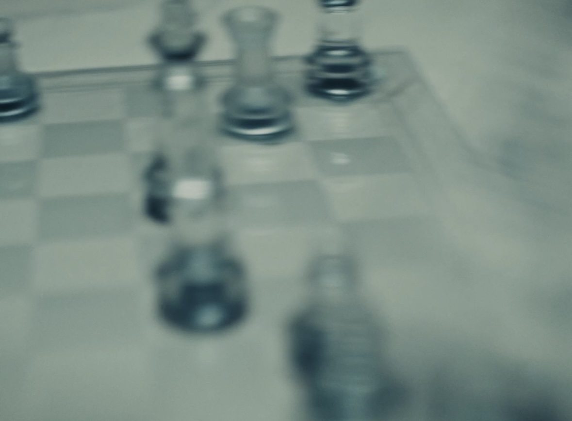 Motion blur over the chessboard