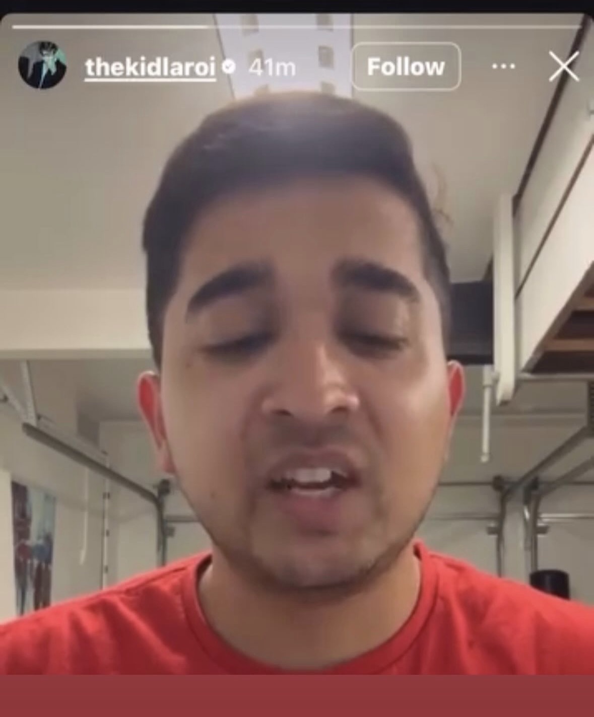 Kid LAROI reposting to his story