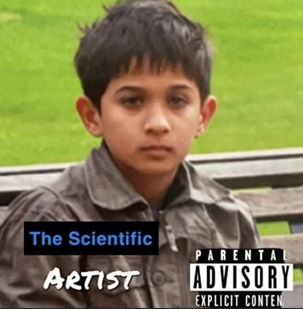 The Scientific Artist debut album cover by Rohan Chaudri, January 25, 2023